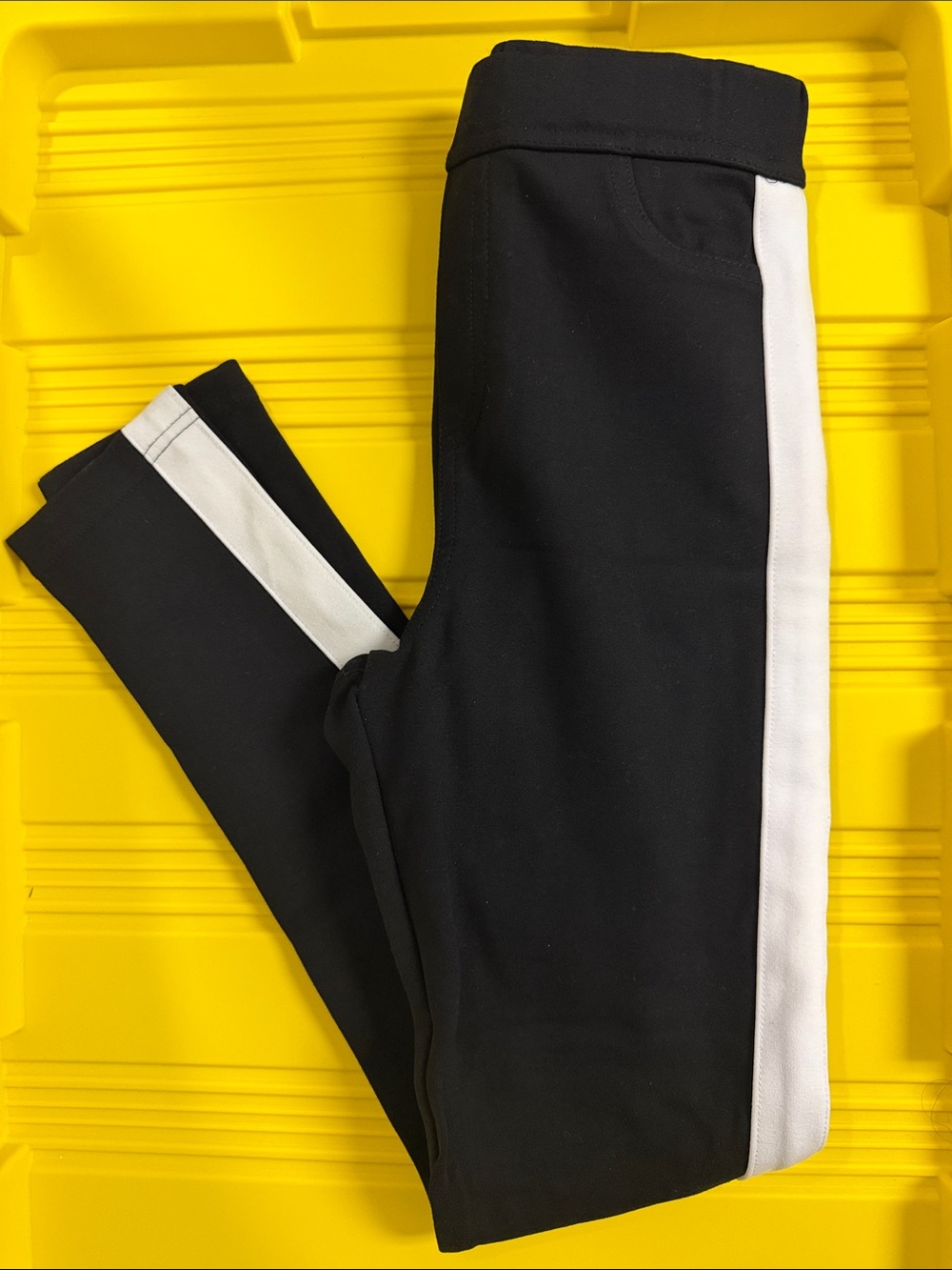 Black Jogger Pants with White Side Stripe Women’s